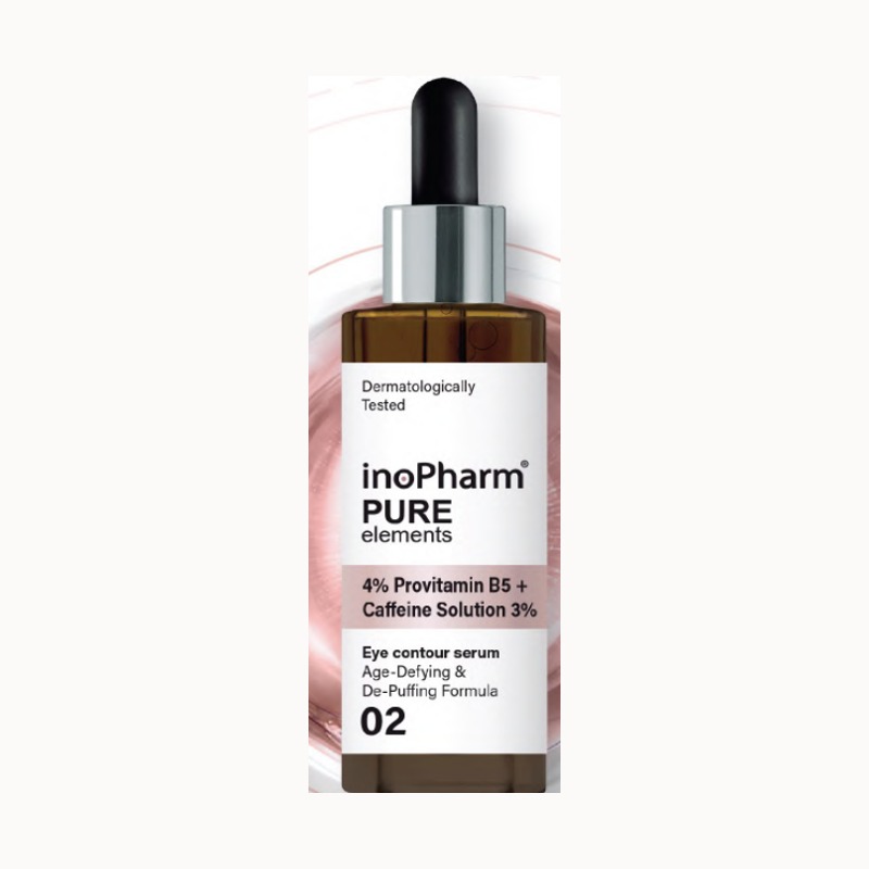 InoPharm 4% Provitamin B5 + 3% Caffeine Eye & Face Serum · 30 ml