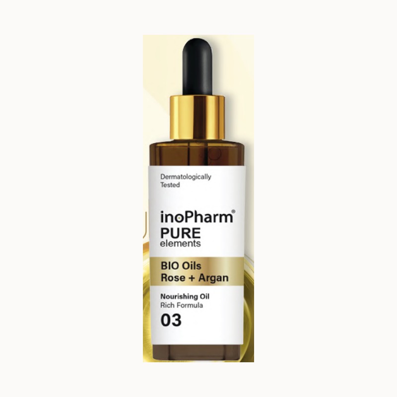 InoPharm Bio Oils: Rose + Argan · 30 ml