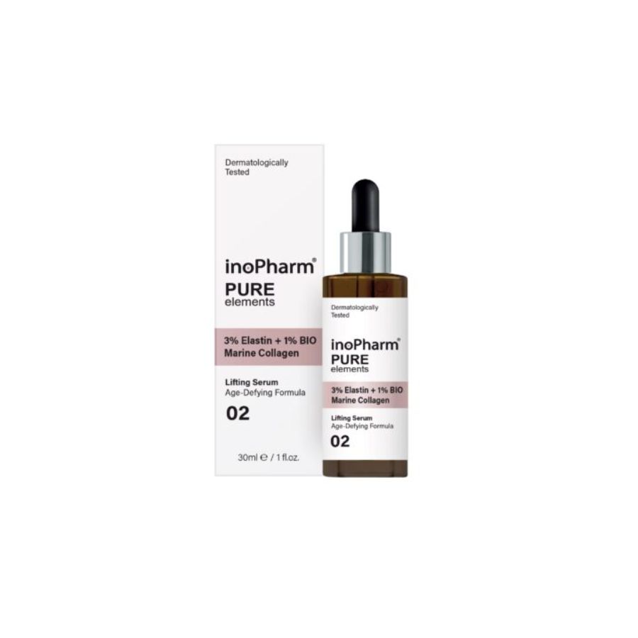 InoPharm 3% Elastin + 1% Bio Marine Collagen Serum · 30 ml